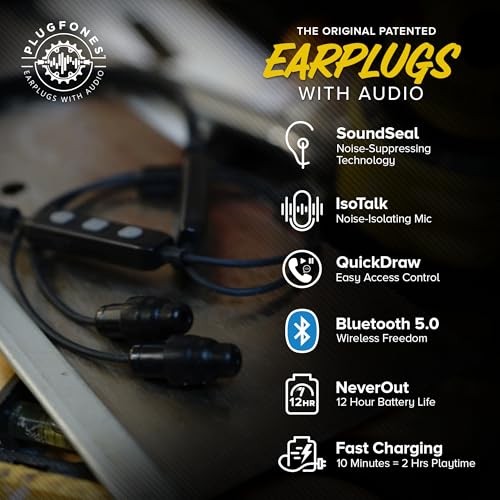 Plugfones Liberate 2.0 Wireless Bluetooth in-Ear Earplug Assorted Colors