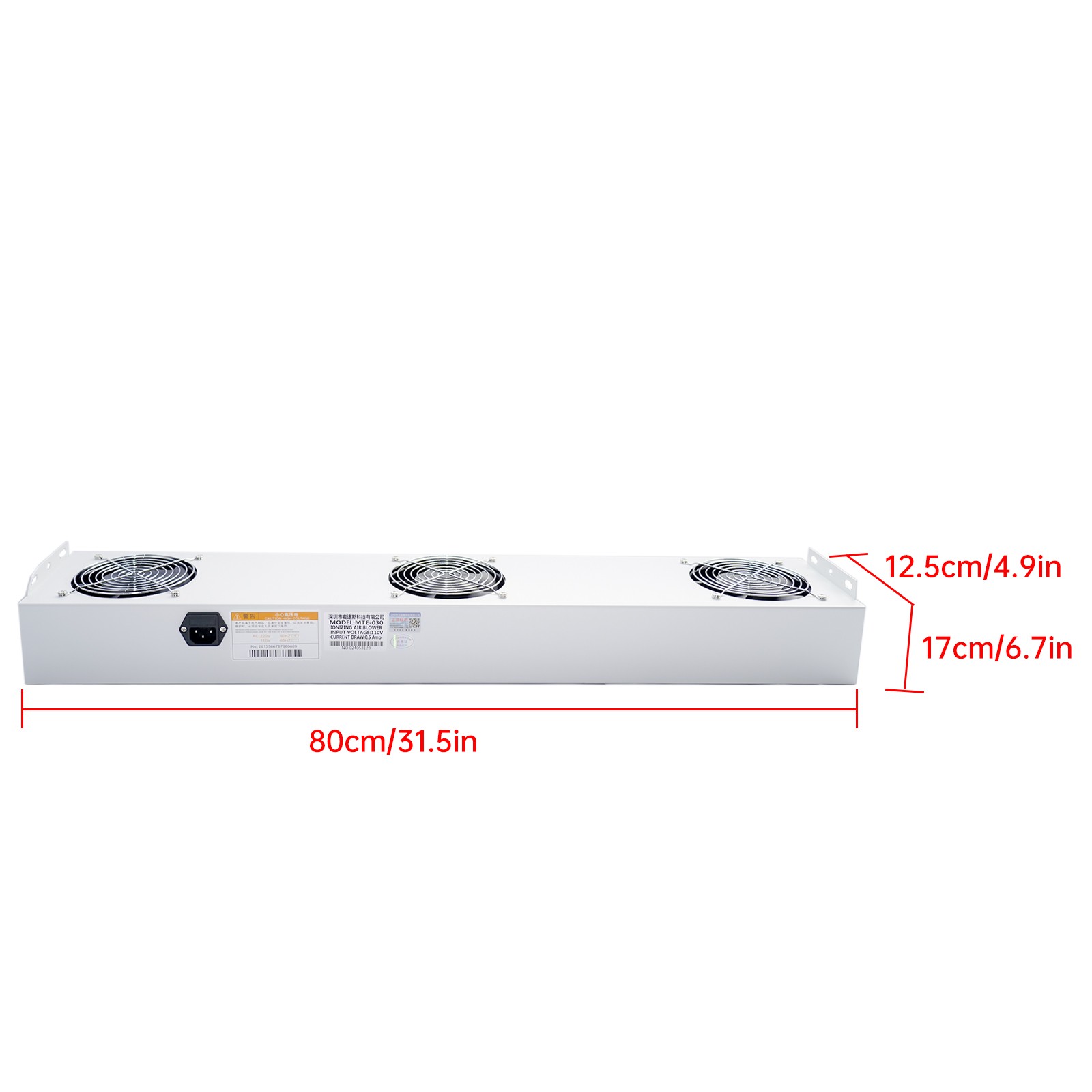 Static Eliminator Ionizing Air Blower Anti Static Ionizer Anti Static Fan 3 fans