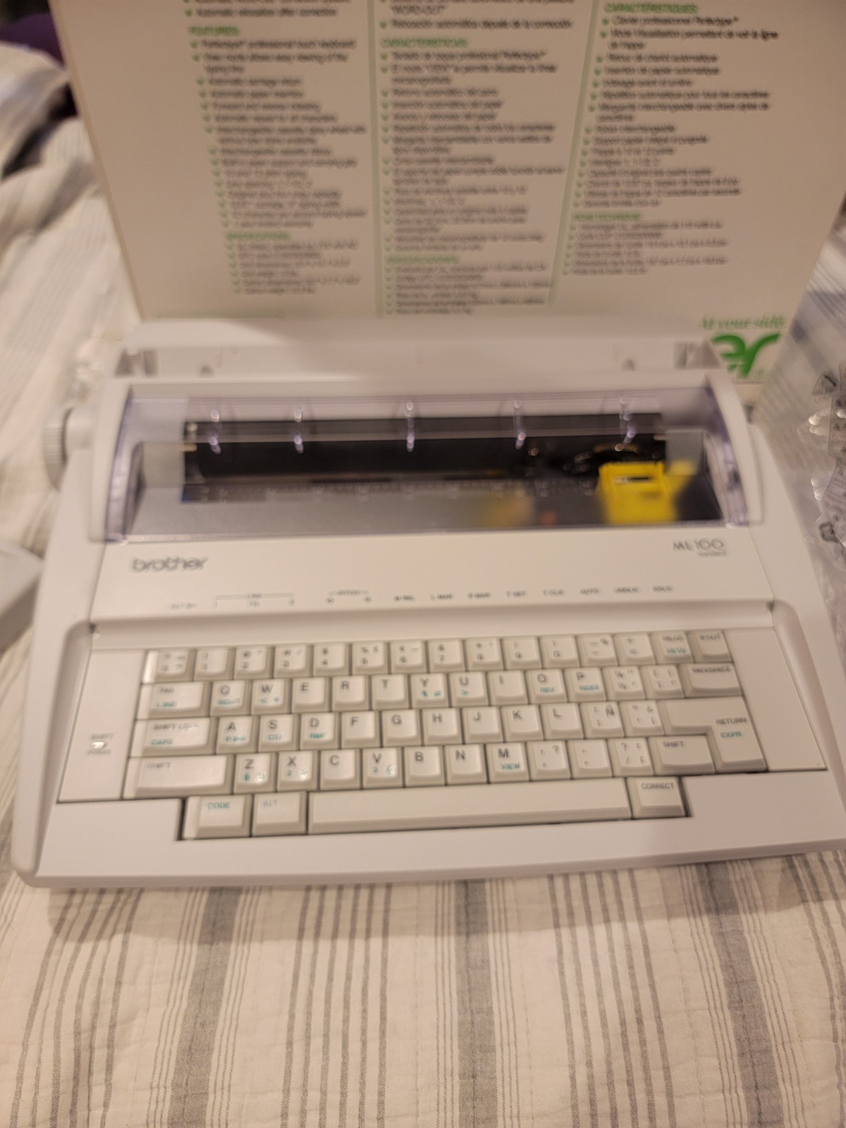 Brother ML100 Daisy Wheel Electronic Typewriter Discontinued New In Box