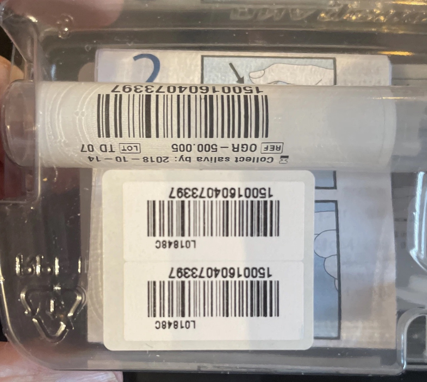 DNA Genotek “Count Me In Project” Saliva Sample 2018 OGR-500