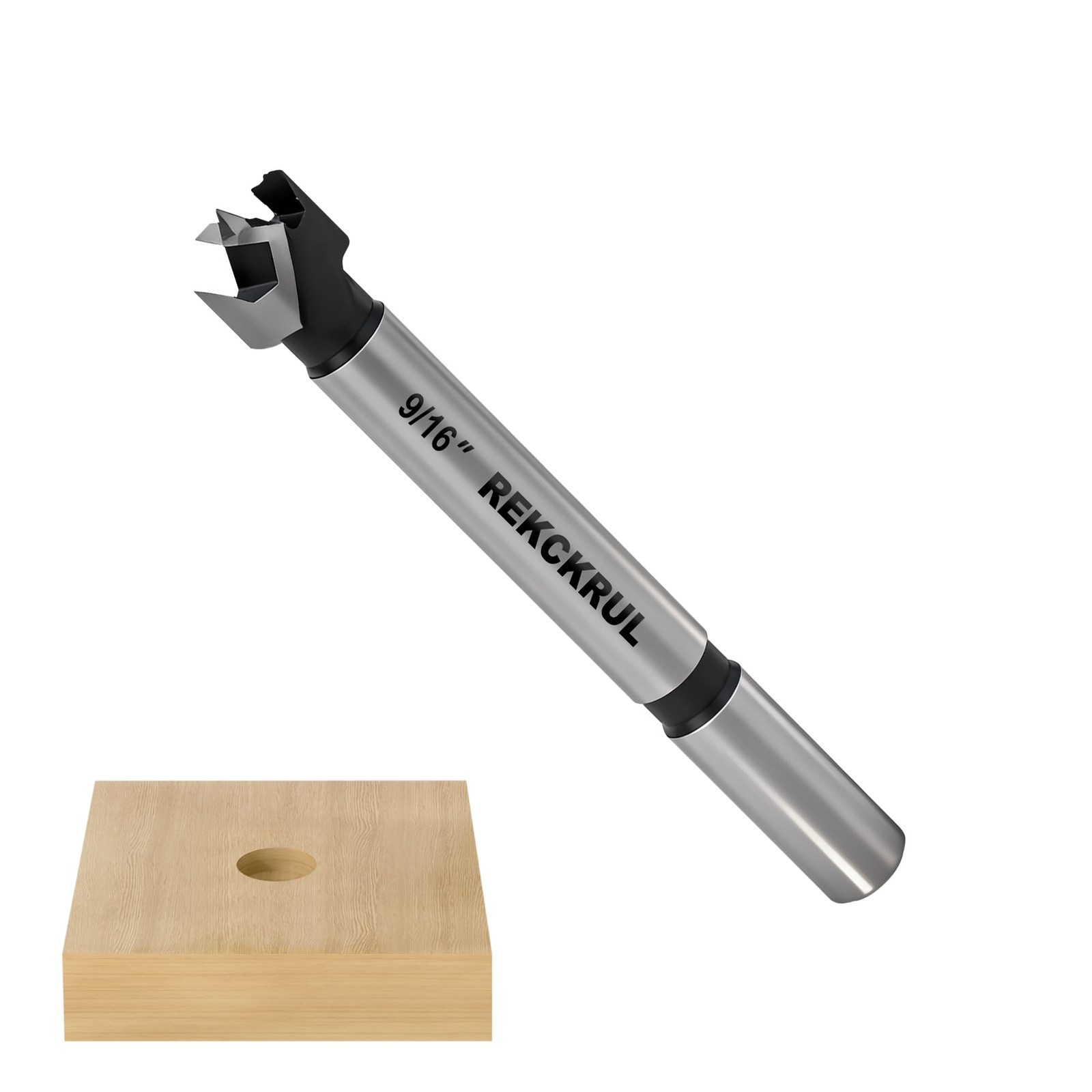 REKCKRUL 9/16 Inch Forstner Bit, 9/16″ | Precision Imperial Sizing