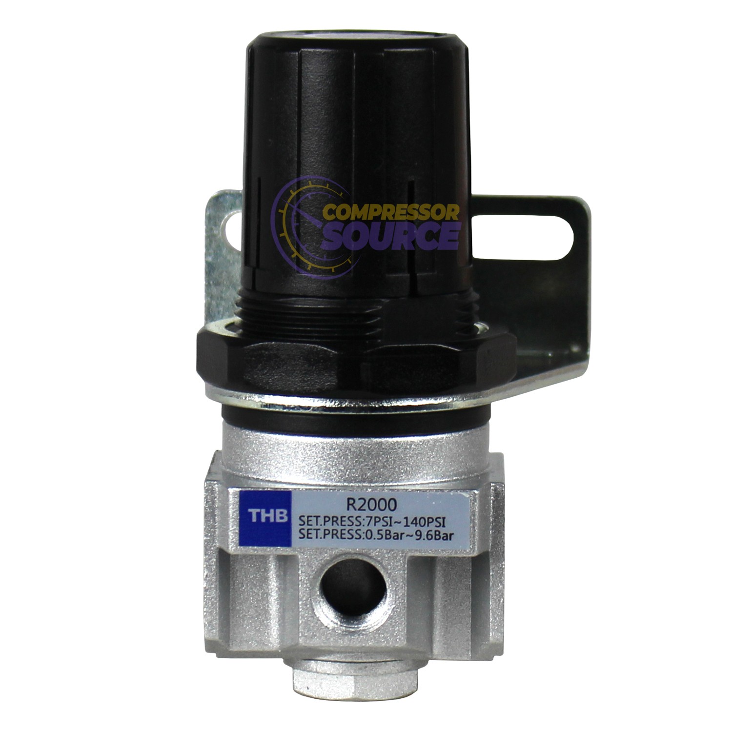 1/4″ Air Compressor Regulator Industrial Grade W/ Pressure Gauge + Mount Bracket