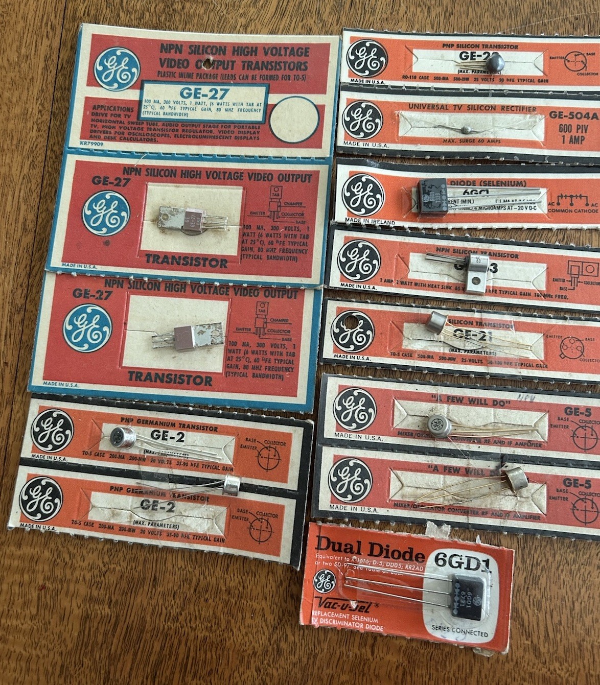 Vintage Genuine GE General Electric Germanium Power Transistor Lot NOS Assorted