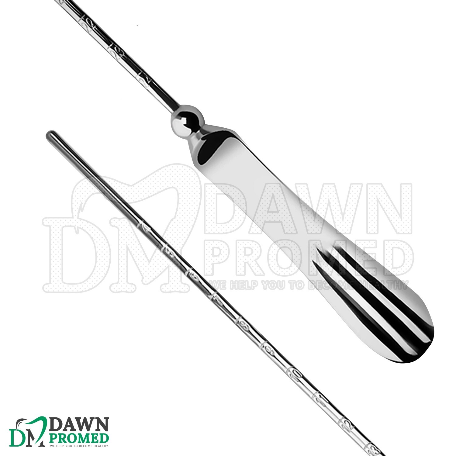 6 Pcs Sims Uterine Sounds Malleable Straight 13” Set OB/GYN Surgical Instruments