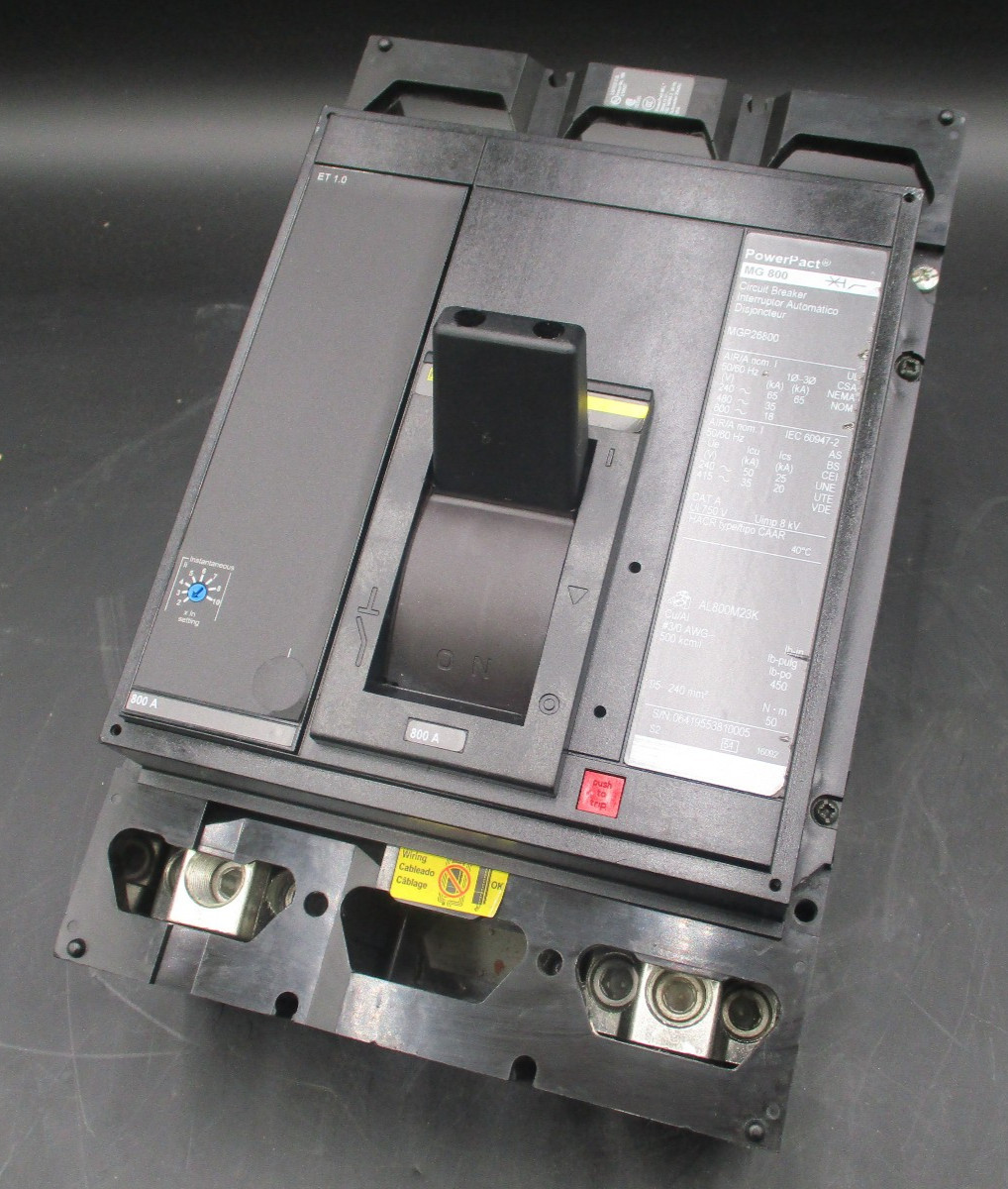 SQUARE D MGP26800 2-P 800A 600V LUG TO LUG CIRCUIT BREAKER ‘SAMEDAY SHIP’