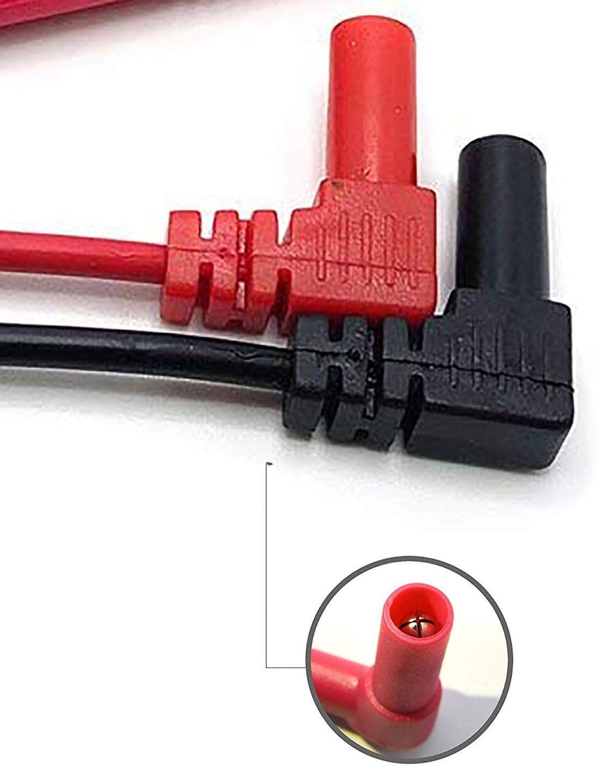 2PCS Replacement Test Lead, Soft Silicone Electrician Test Leads CAT III 1000V &