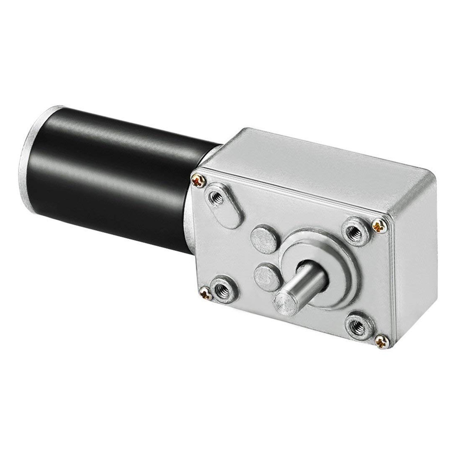 DC 12V 30RPM 13.5Kg.cm 8mm Single Shaft Self-Locking Reversible Worm Gear Mot…