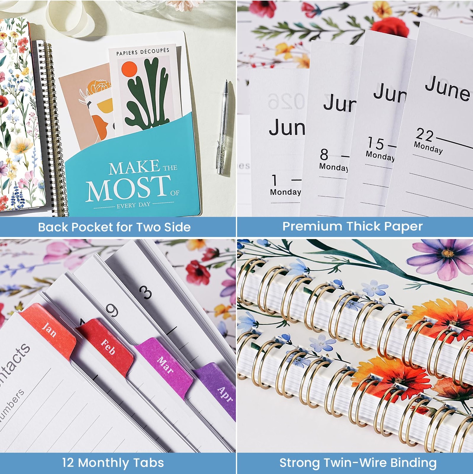 2026 Planner – Jan. 2026 – Dec. 2026, 8.5″ x 11″ Planner Weekly and Monthly, …