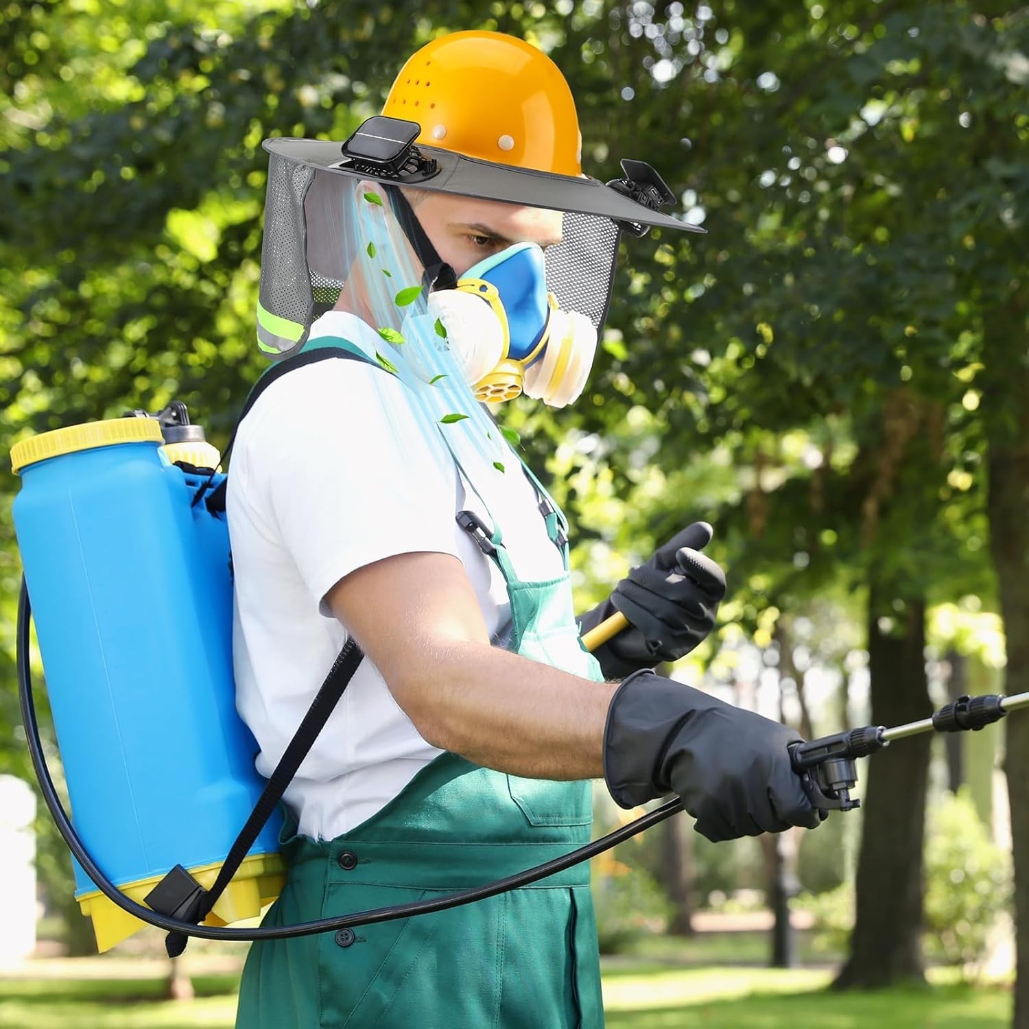 Ventilated Hard Hat Neck Shield with Quick Dry Neck Gaiter for Construction