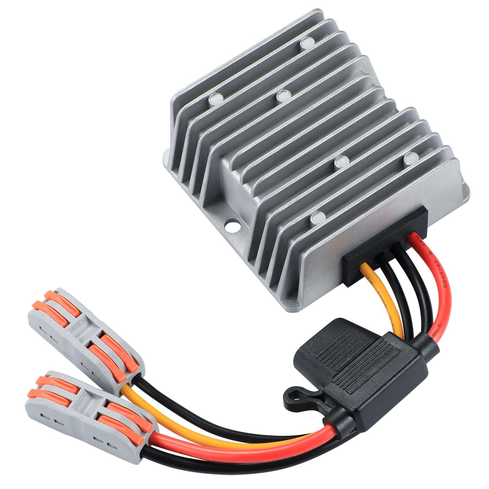 MZHOU F30S48V5A5L 240W DC-DC Boost Converter 12V/24V to 48V 5A Waterproof IP67