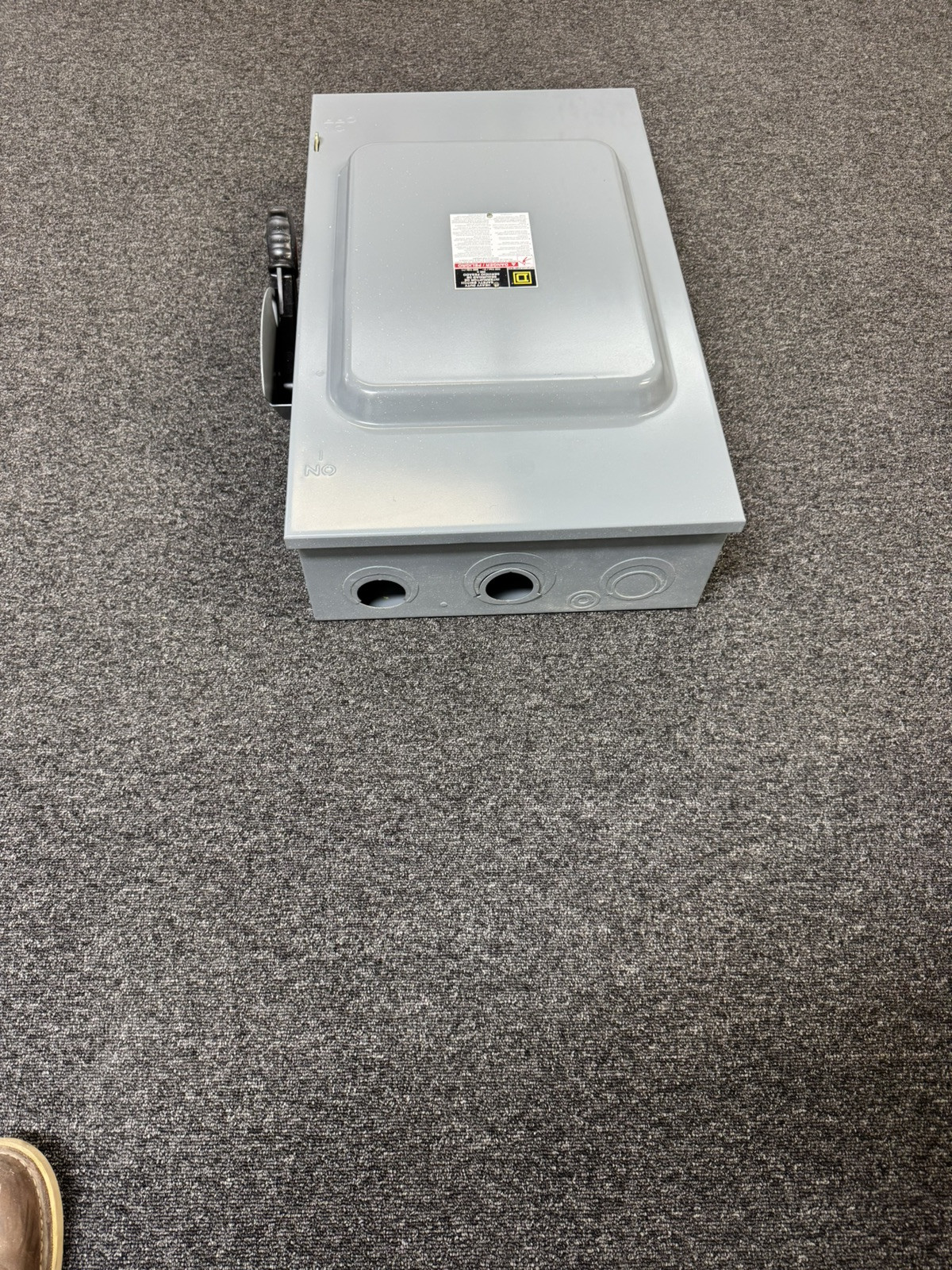 SQUARE D HU364 200 AMP 600V 3 POLE NEMA 1 NON FUSED DISCONNECT SAFETY SWITCH