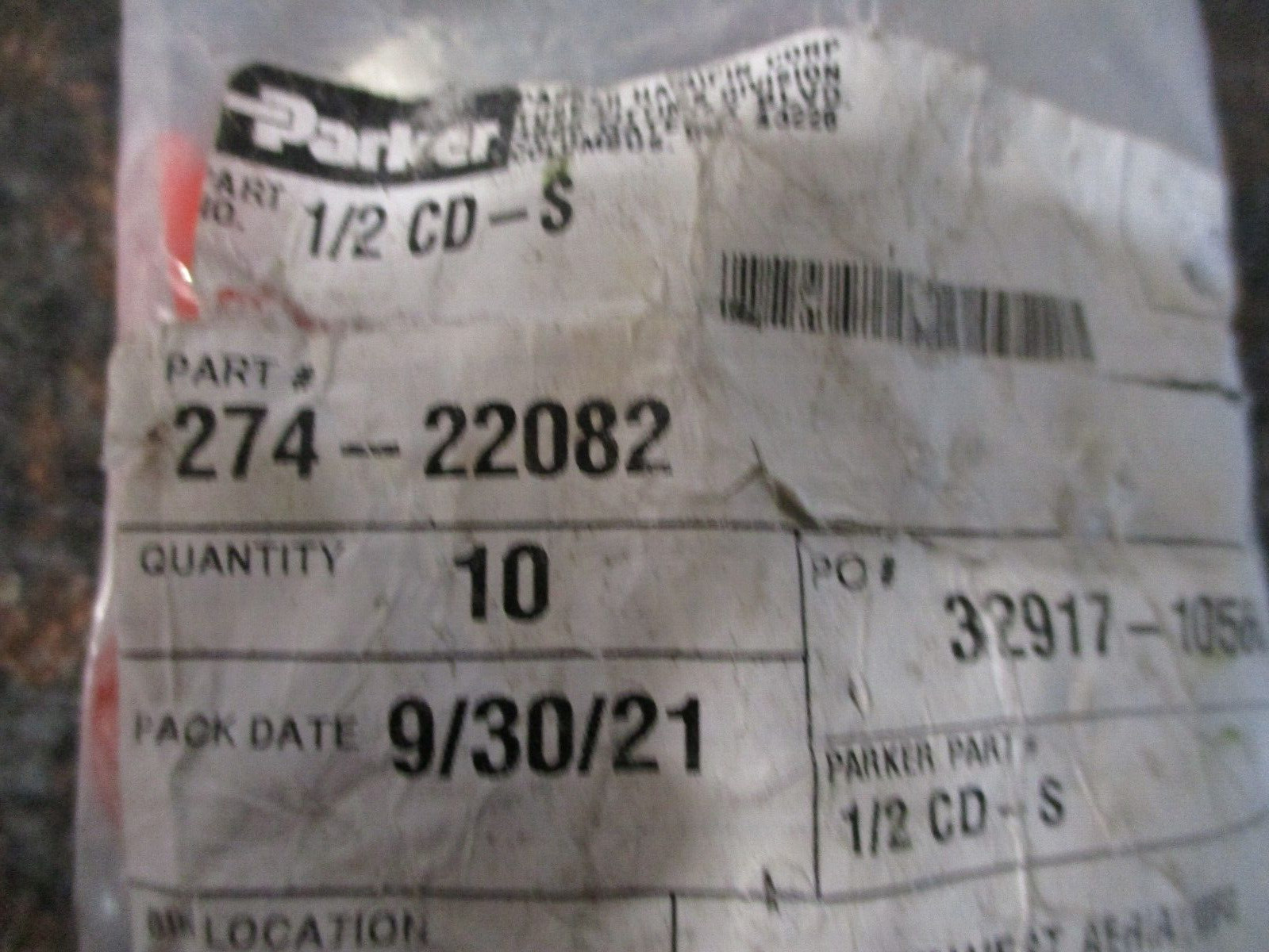 LOT OF 10 1/2 MNPT x 1/2 FNPT 316ss Street Elbow Pipe Fitting Parker 1/2 CD-S