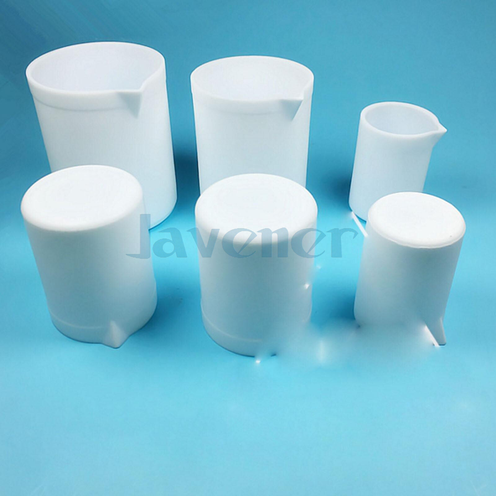 Capacity 30-1000ml PTFE Beaker High Temperature 250 ℃ Corrosion Resistance