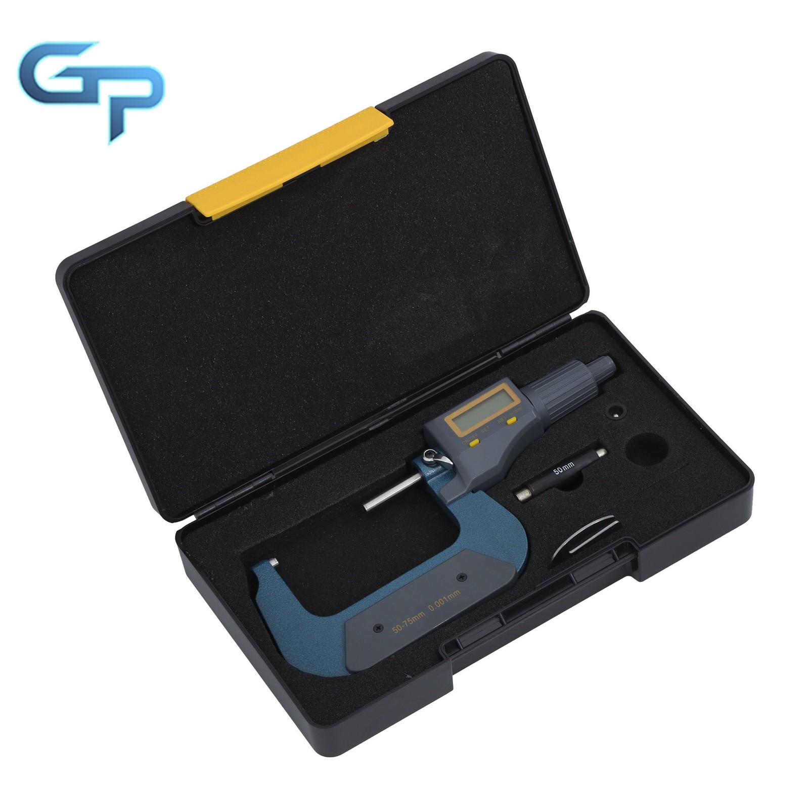 2-3″ 0.00005″ Digital Large LCD Display Outside Micrometer Carbide Tip 50-75mm