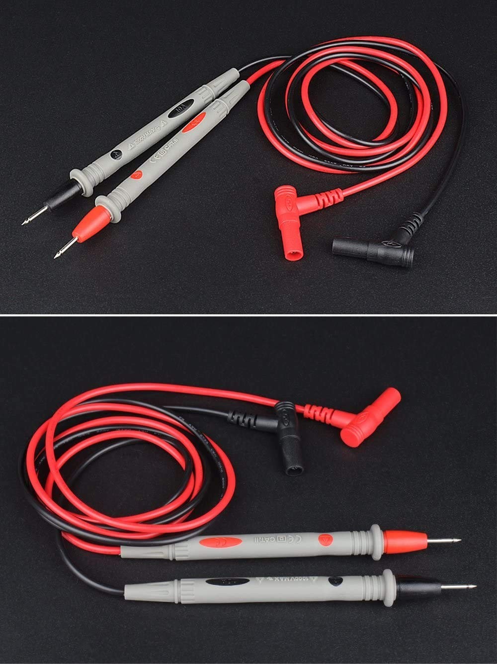 Multimeter Leads with Gold-Plated Tips – CAT III 1000V Performance
