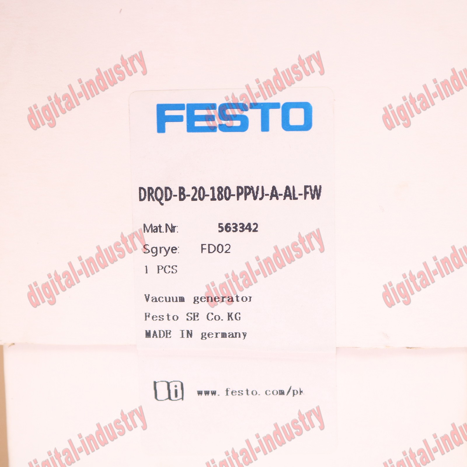 one NEW FESTO DRQD-B-20-180-PPVJ-A-AL-FW 563342 Rotating cylinder Free ship