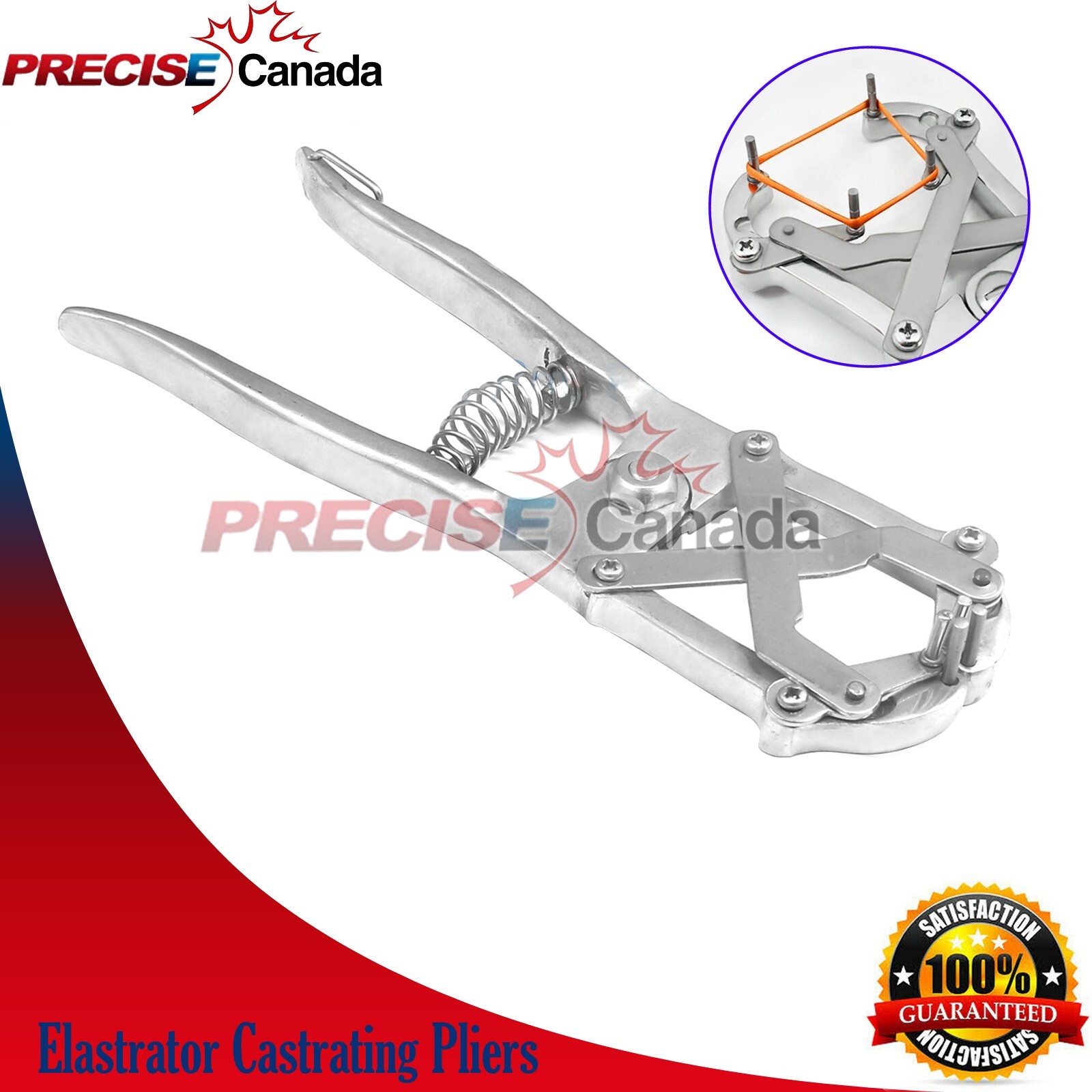 Extra Large Heave Duty Elastrator Pliers 26 Cm Long Aluminum