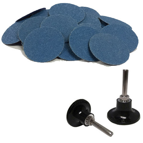 100 – 3″ Roloc Zirconia Quick Change Sanding Disc 40 60 80 120 Grit and Mandrel