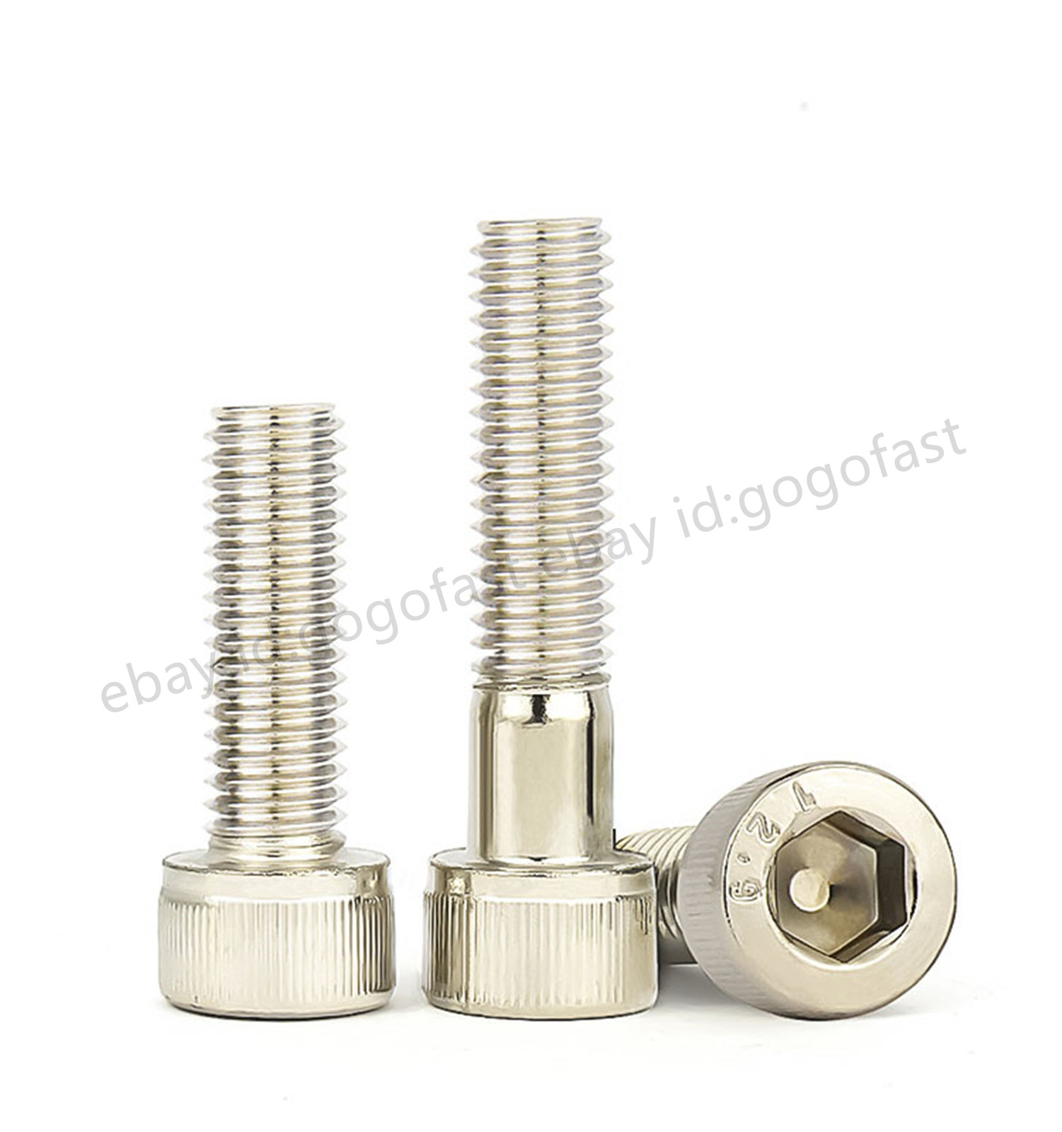 M7 Allen Screw Hex Socket Bolt Cap Head Screws White 12.9 Steel Length 10 – 40mm