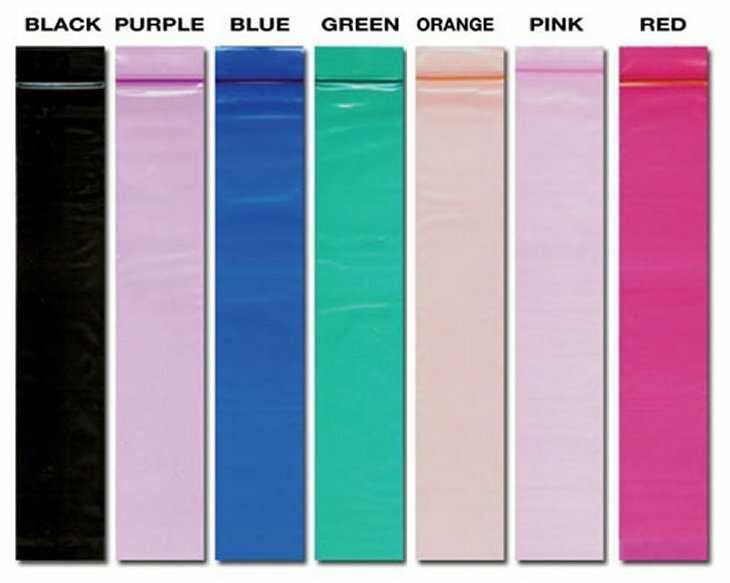 100 2″x12″ BLACK BLUE PURPLE GREEN RED PINK ORANGE MIX INCENSE ZIP BAGS