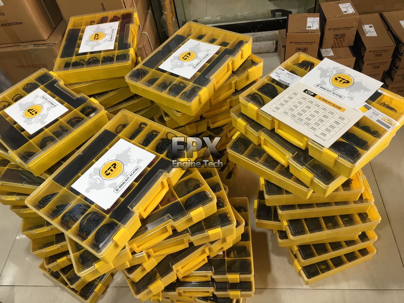 4C-4782 4C4782 580PCS O-Ring Nitrile Kit Box For Caterpillar Excavator