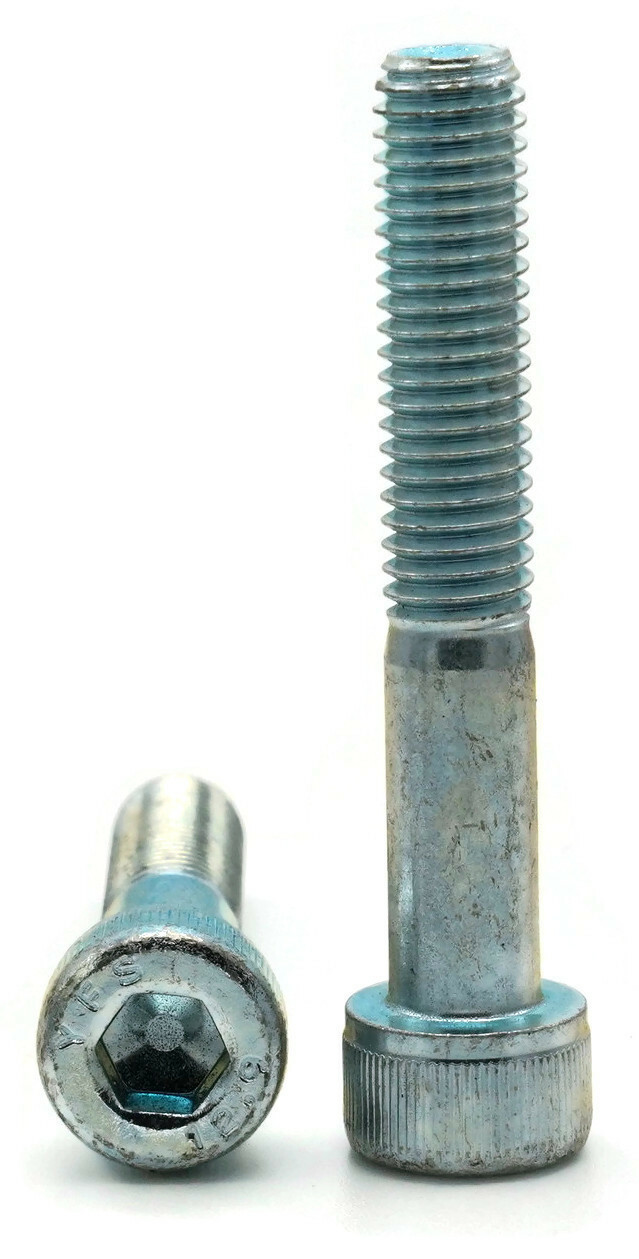 M8-1.25 Socket Head Cap Screws Allen Bolt Class 12.9 Zinc Steel ISO 4762 DIN 912
