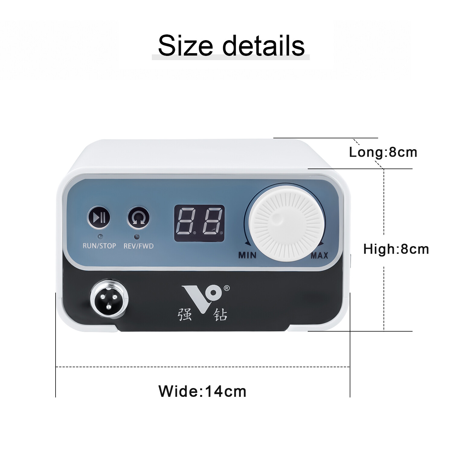 50000RPM Dental Lab Brushless Micromotor Polisher Electric Nail Drill Machine US