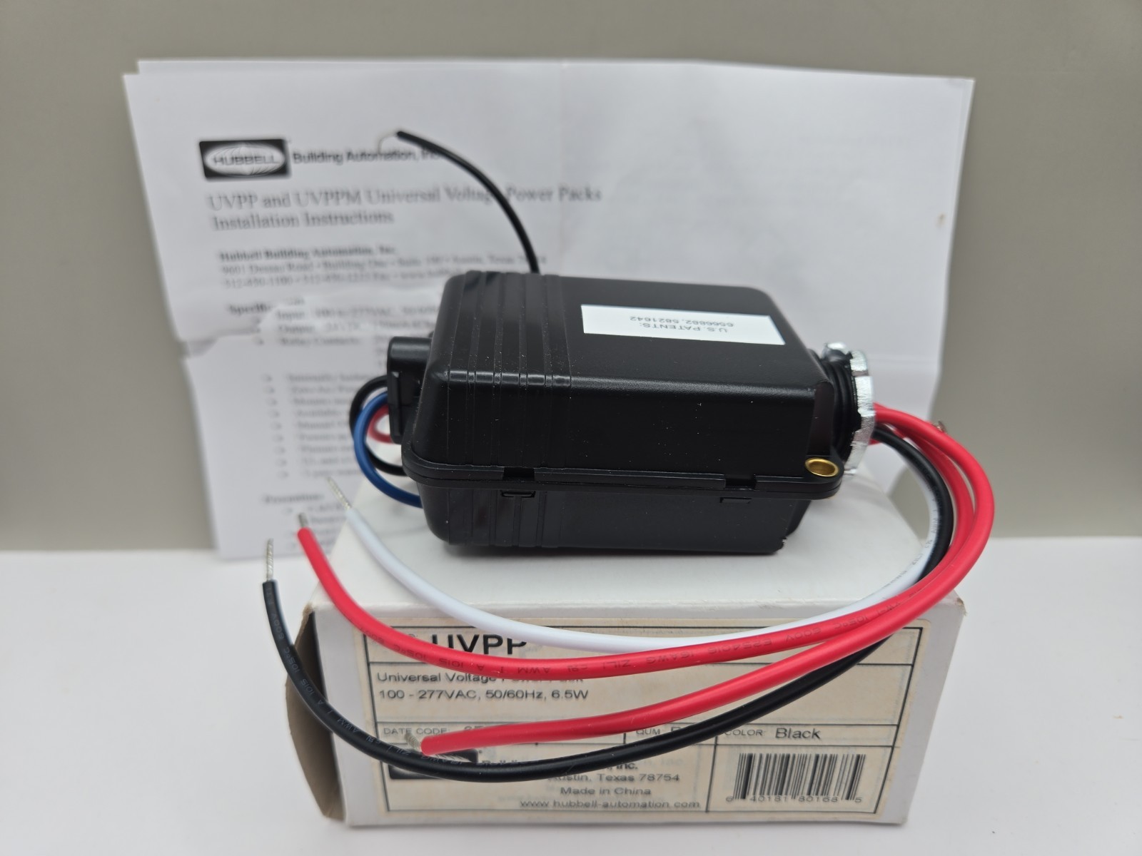 NEW CURRENT UVPP UNIVERSAL VOLTAGE POWER PACK 100-277VAC BLACK 6.5W Free Shippin