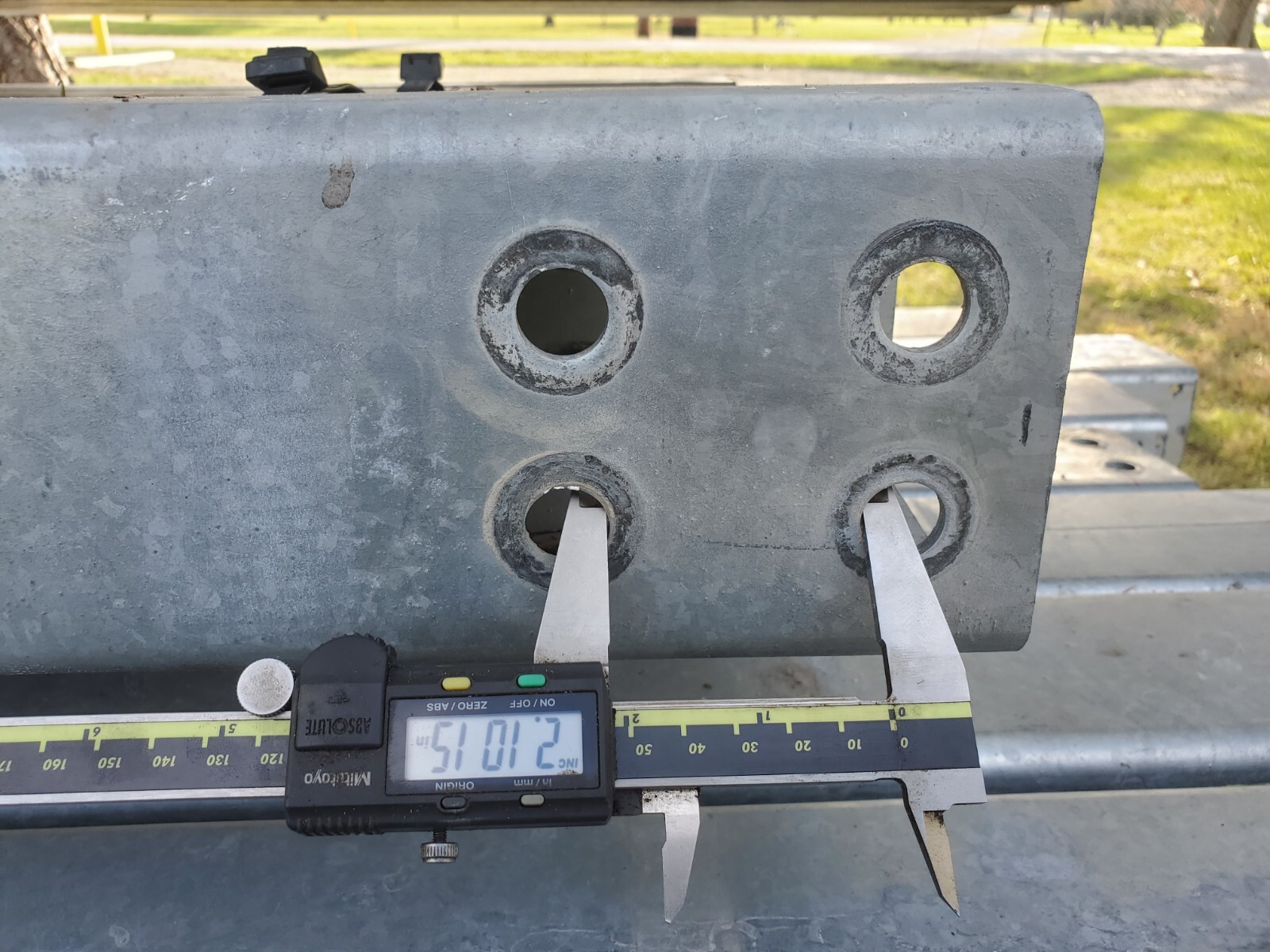 4.75 x 4.75″ x .25″ Square Tube Galvanized 33.5′ length