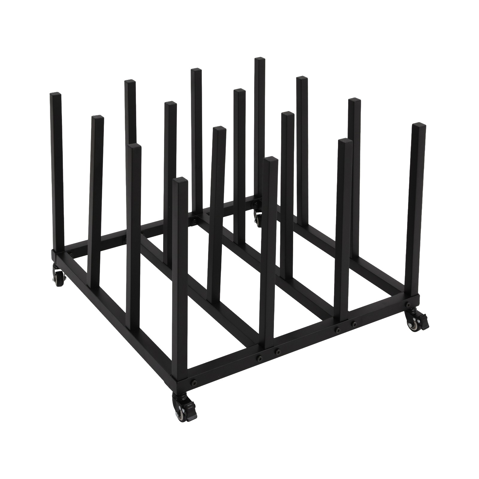 Mobile Blueprint Storage Stand With 16 Rolls Capacity Vinyl Roll Organizer