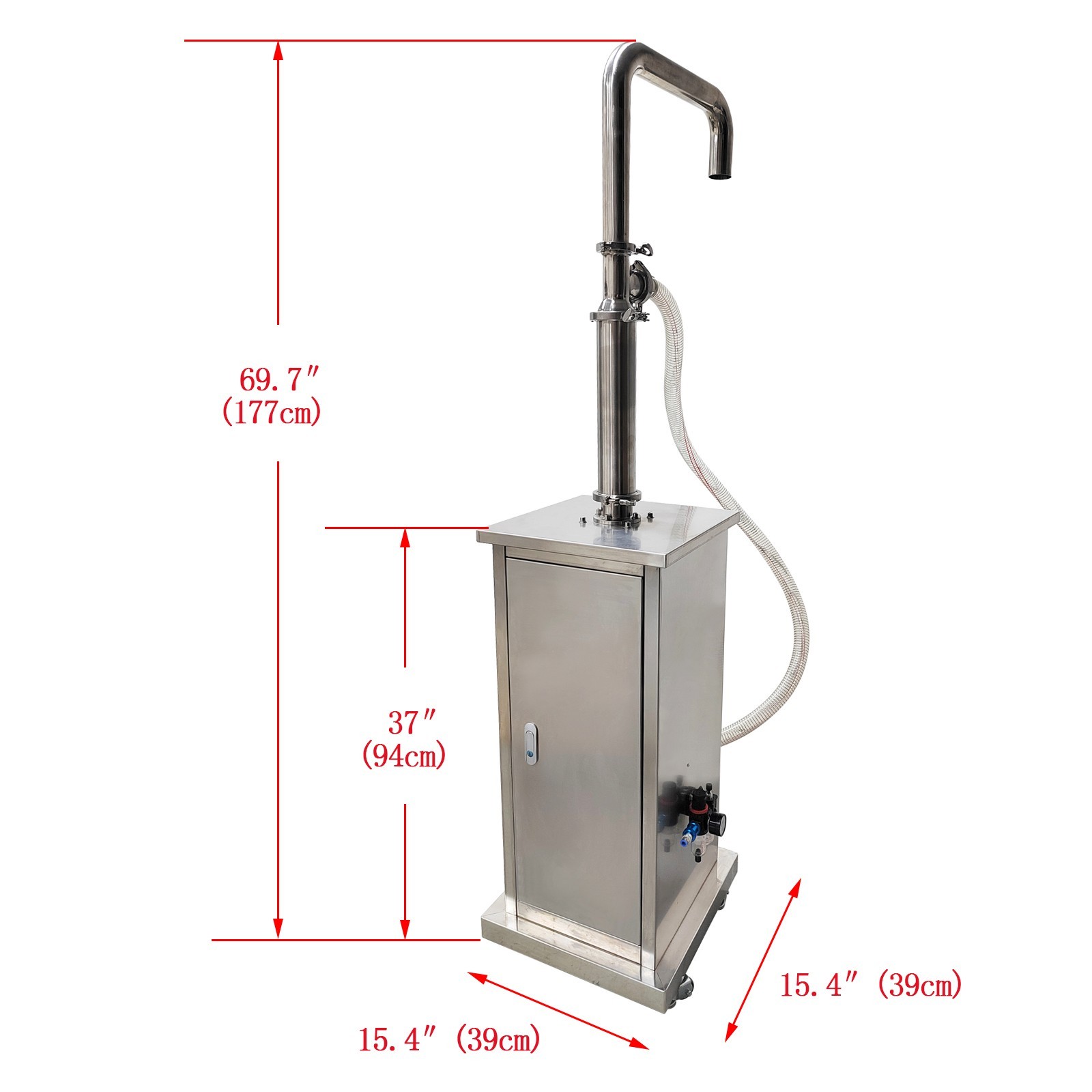 Stainless Pneumatic Paste Liquid Conveying Feeder Pneumatic Feeding Pump 11L