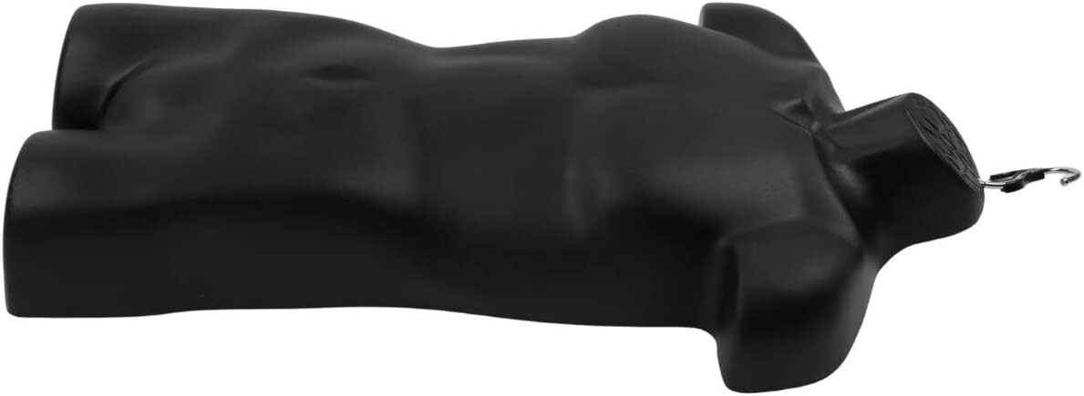 3 Clothing Display Torso Forms Fits S-L Hanging Male Mannequin Black Hollow Back