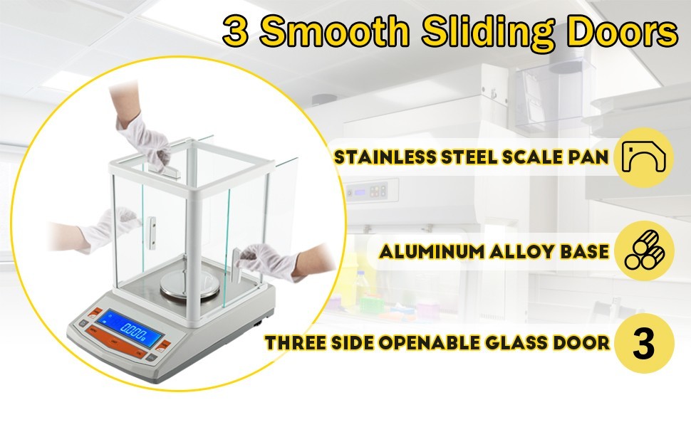 200g x 0.001g 1mg Lab Analytical Balance Digital High Precision Scale Scientific