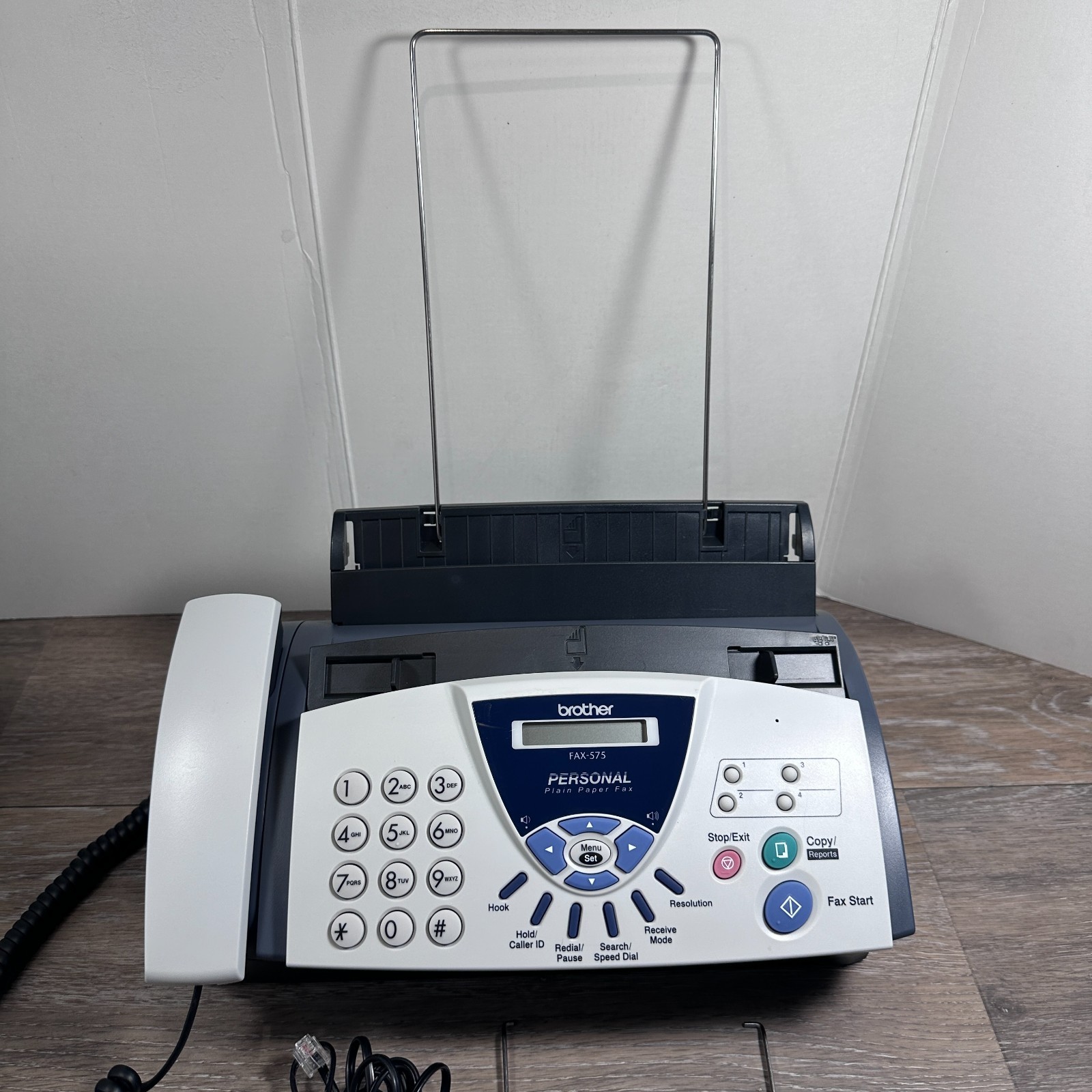 Brother FAX-575 Personal Plain Paper Fax Copier Machine W/ Phone Working Tested