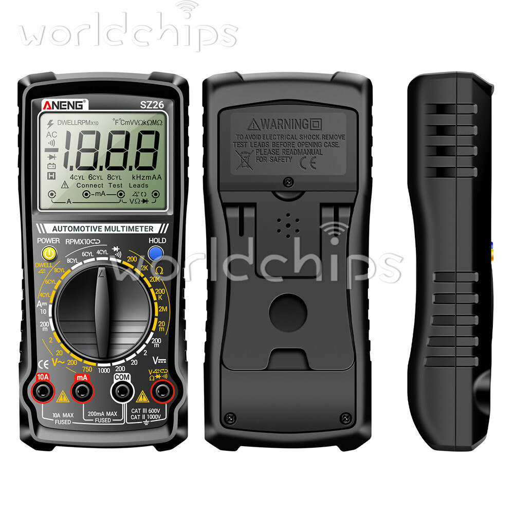 SZ26 Digital Multimeter 0-1000V 1999 Count AC/DC Car Overhaul Diode Resistance