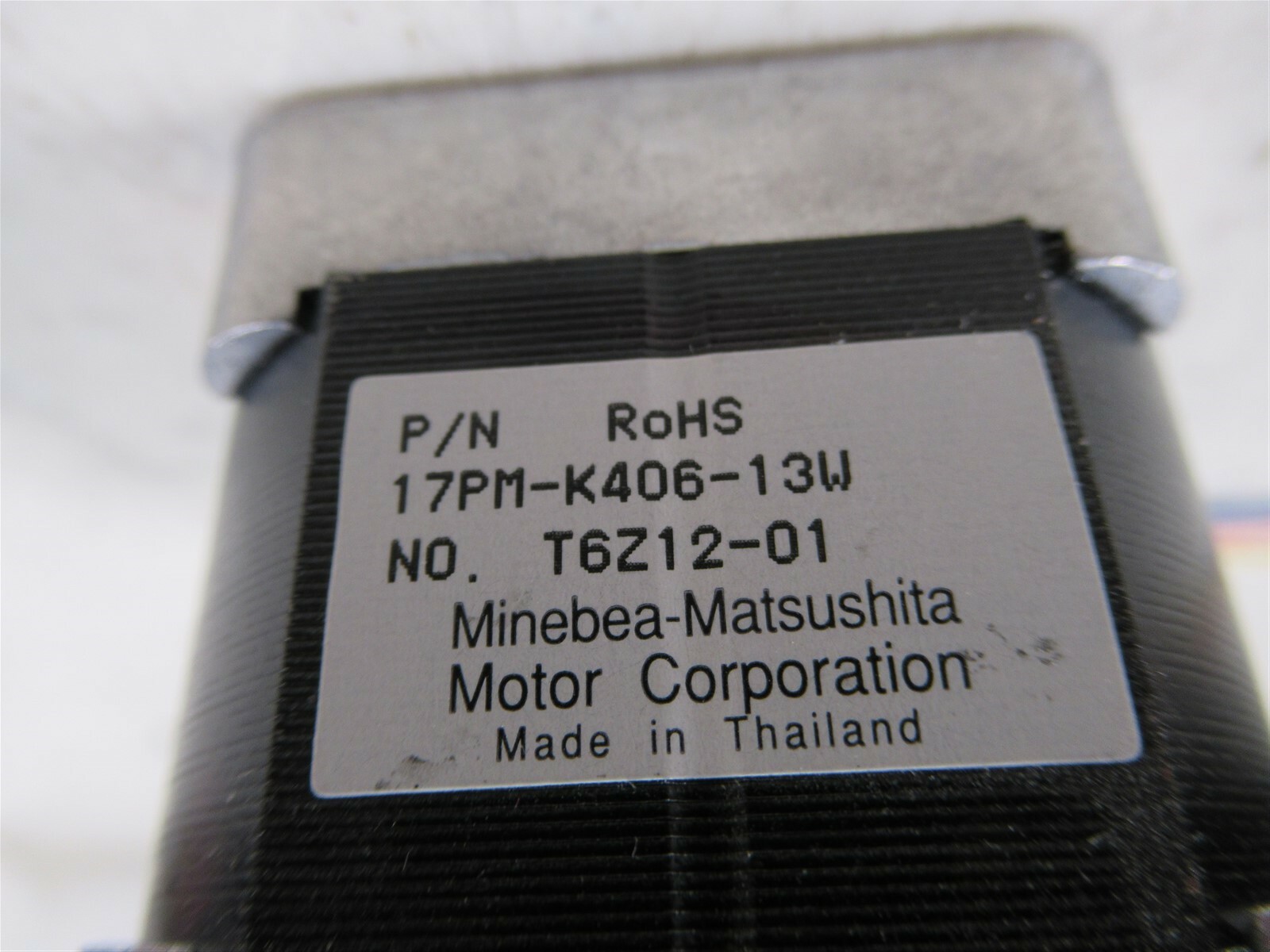 Minebea Matsushita Motor 17PM-K406-13W Stepper Motor T6Z12-01 W/ Gear Shaft