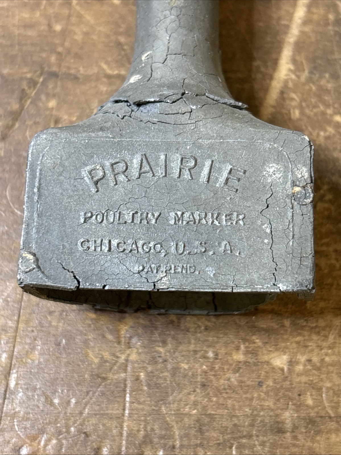 Antique Vintage Prairie Farmer Poultry Marker Chicago USA Advertising Hallmark