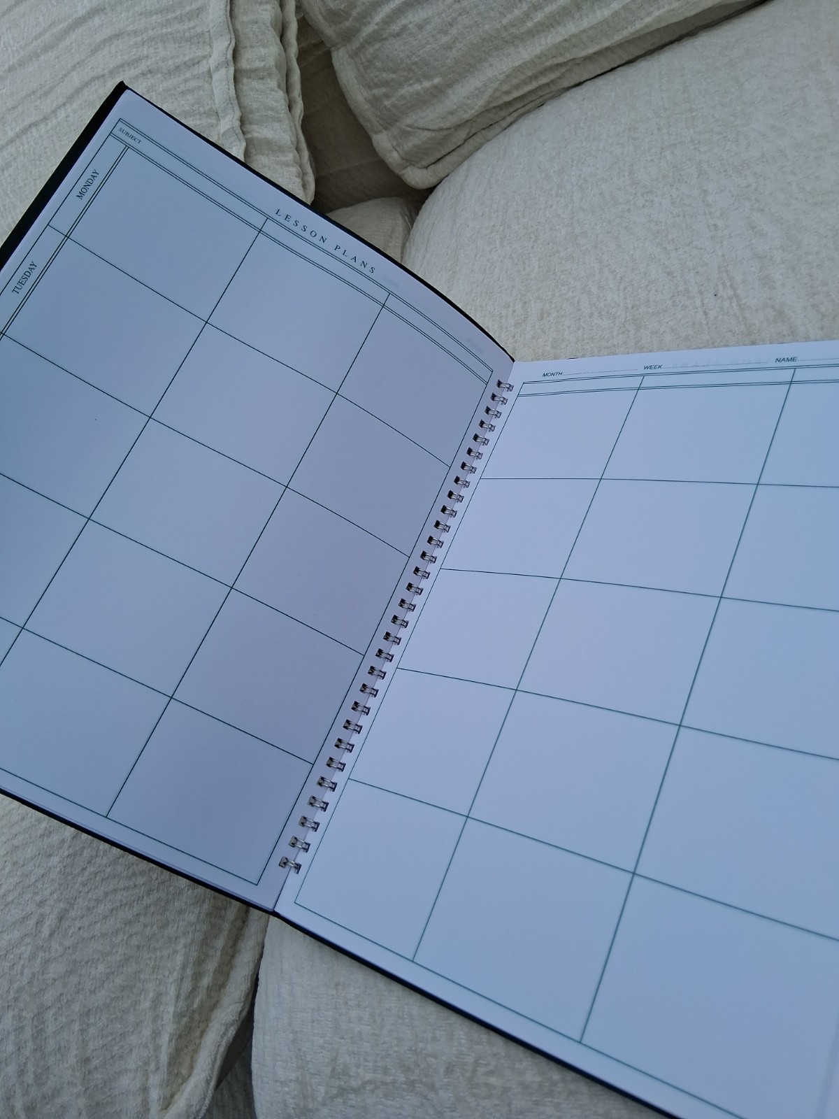Ward 6 Period Teacher Lesson Plan Book 44 Weeks 8.5X11 Green Cover