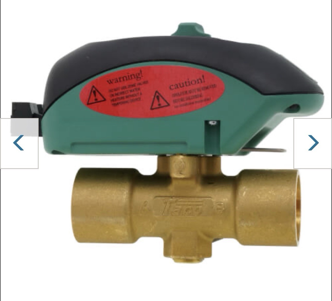 Taco Z100C2-2 Zone Valve, 2 Way, Normally Closed 1” Sweat 2 Way
