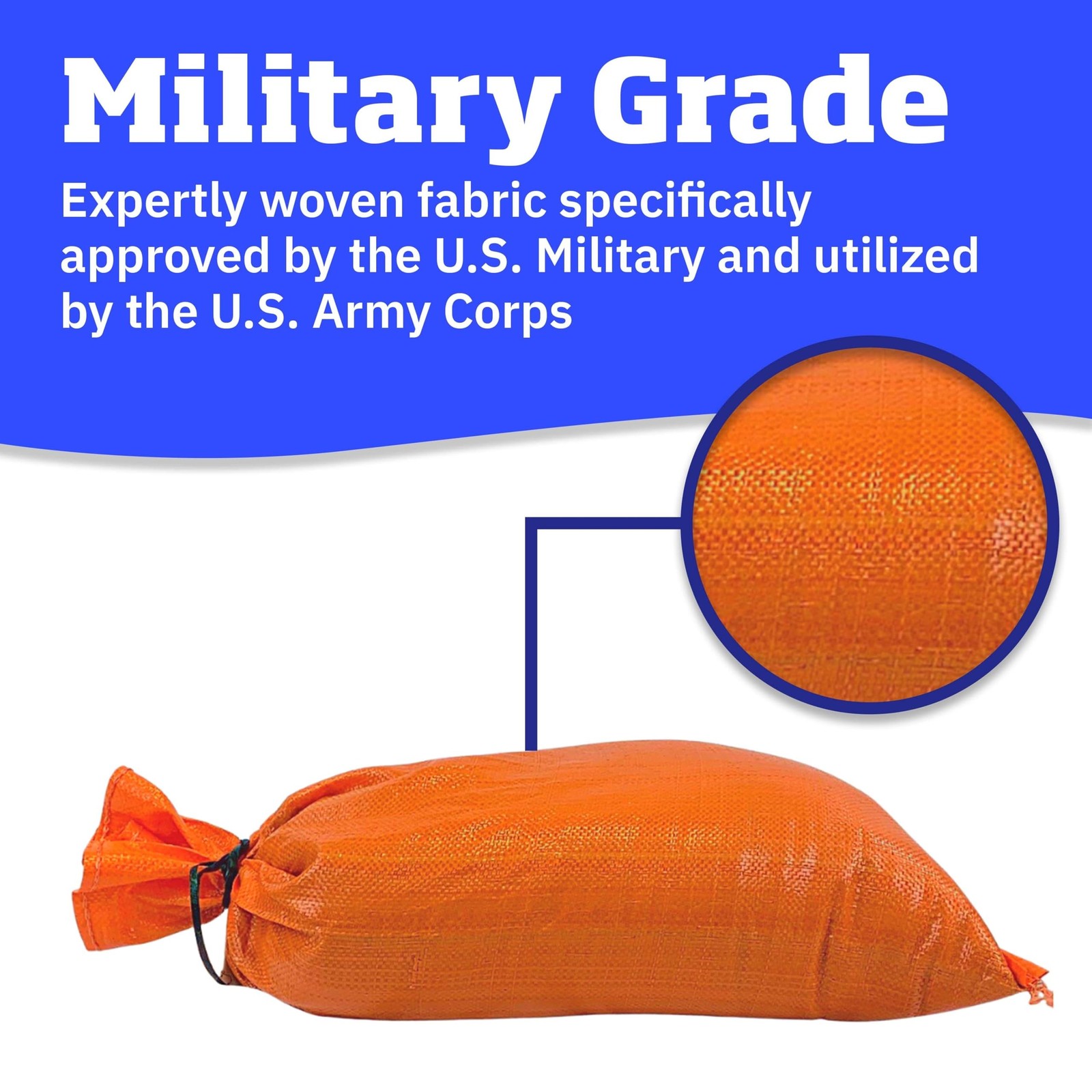 DURASACK Heavy Duty Sand Bags with Tie Strings Empty Woven Polypropylene Sand…