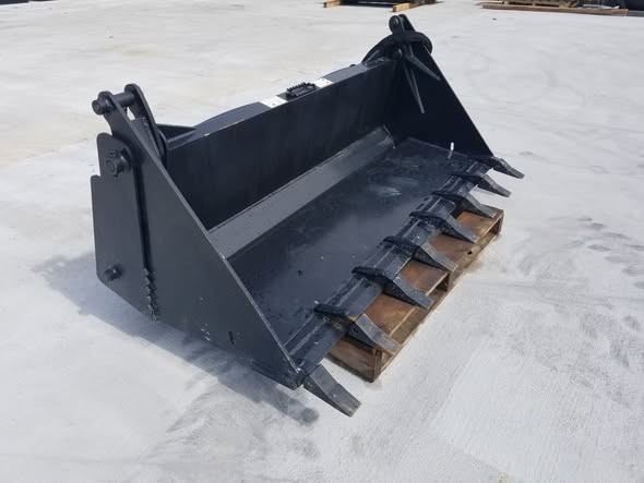 60″ CID Heavy Duty 4 in 1 Combo Bucket Skid Steer Attachment 2026 New