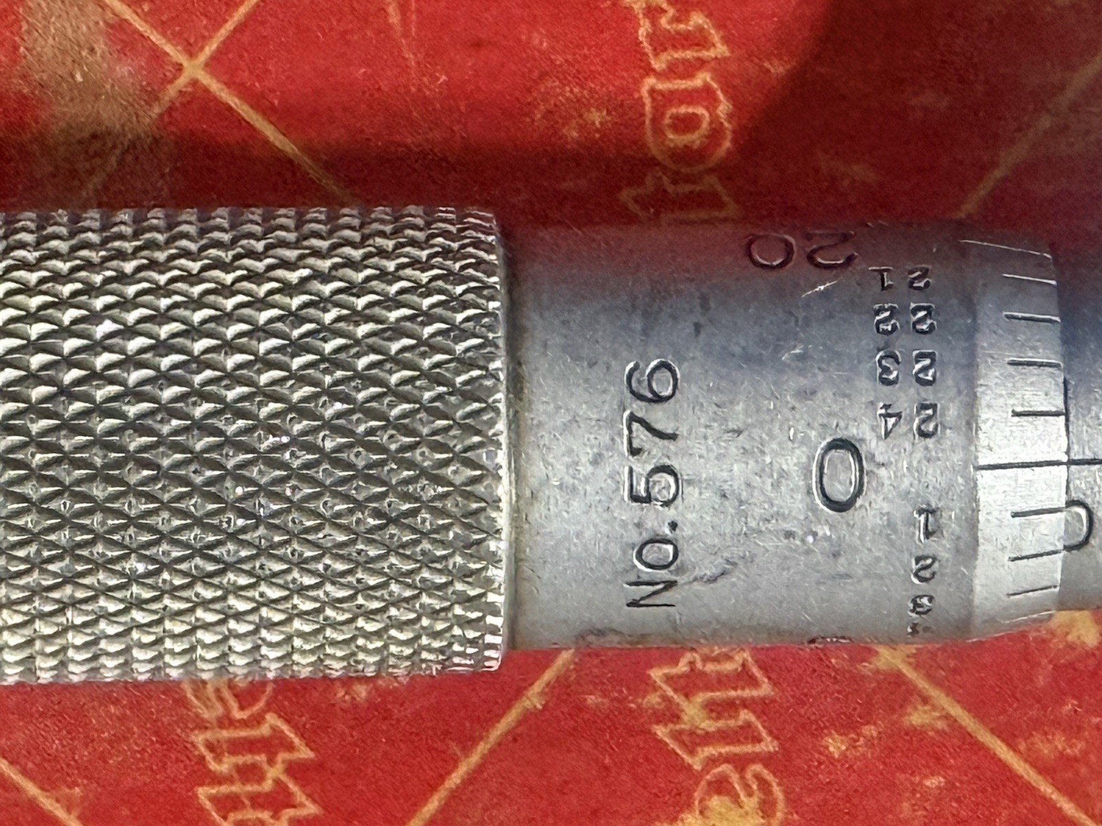 Starrett No. 576R 0 to 1/2” outside micrometer – round ball anvil- Made in U.S.A