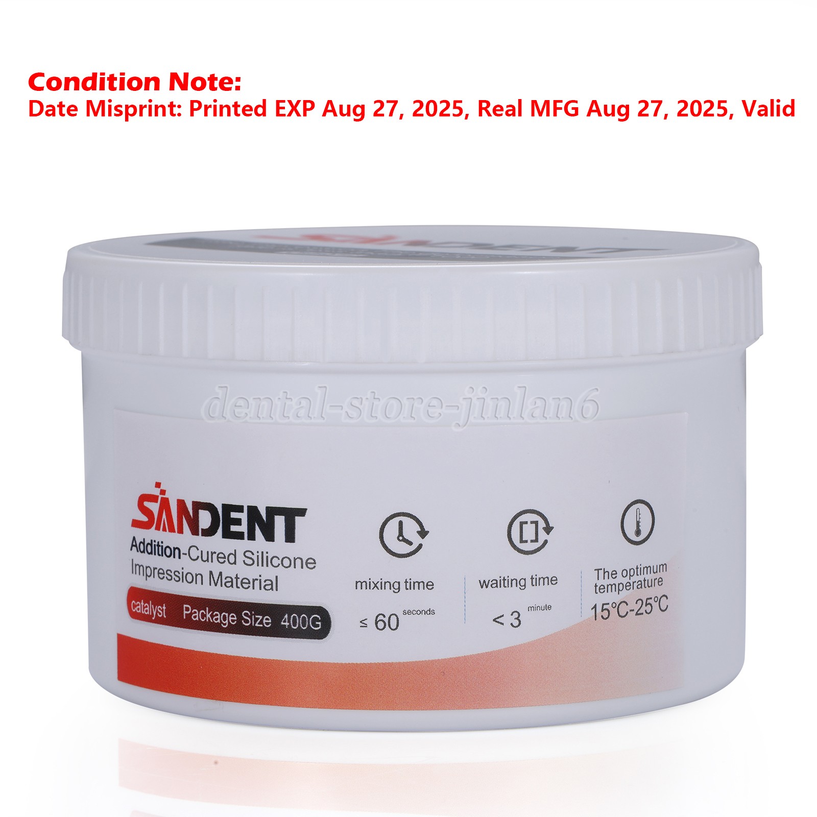 Dental Putty Fast Set PVS VPS Impression Material Silicon Base+Catalystst SA
