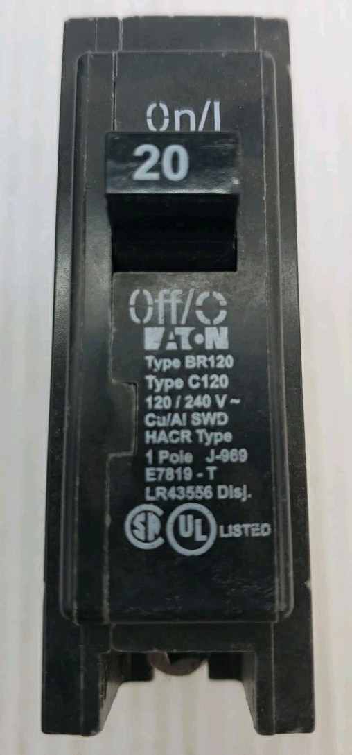 EATON BR120 Circuit Breakers (14 Pack) 20 AMP 1 Pole Type *NEW BOX of 14* {33}