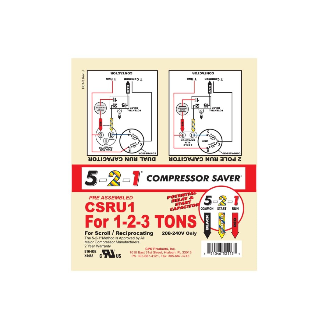5-2-1 CSRU1 Compressor Saver for 1 to 3 Ton Units