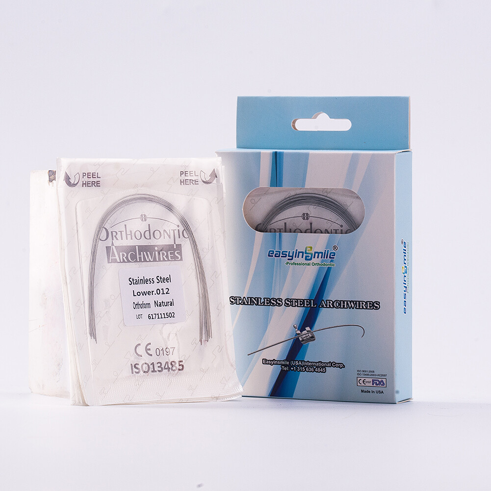 10Pack Dental Orthodontic Stainless Steel Arch Wire Ovoid Upper/Lower Teeth Wire