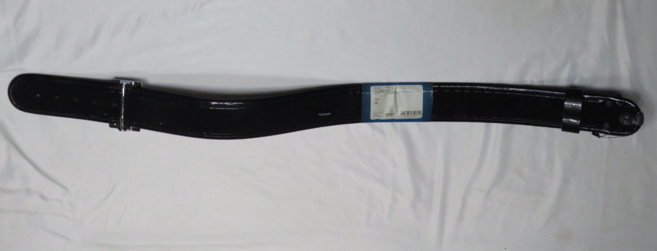 BIANCHI SAM BROWNE 7960 ACCUMOLD 26 HIGH GLOSS BLACK CHROME 2 1/4″ DUTY BELT NEW
