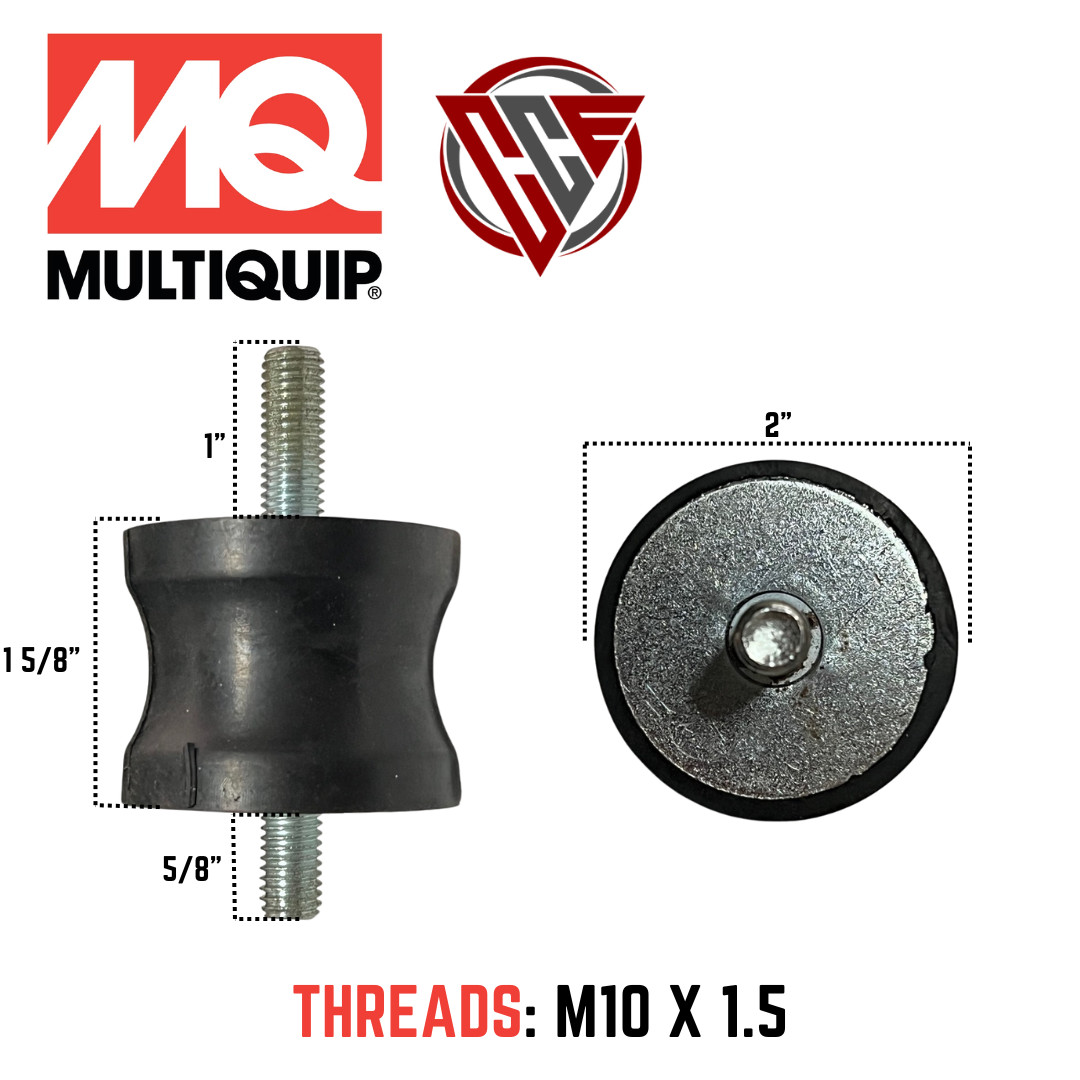 Multiquip Shock mount 4 Pack MVC-64H/Ew, MVC80VH/VHW, MVC82VH/VHW 939010254