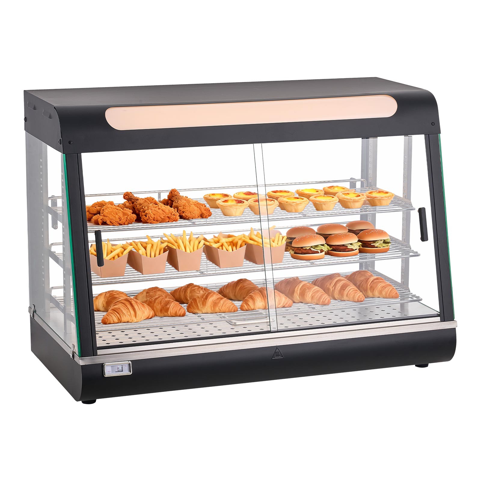 Uimoso 3-Tier 36″ Commercial Food Warmer Display Cabinet w/LED Light 137Qt/130L