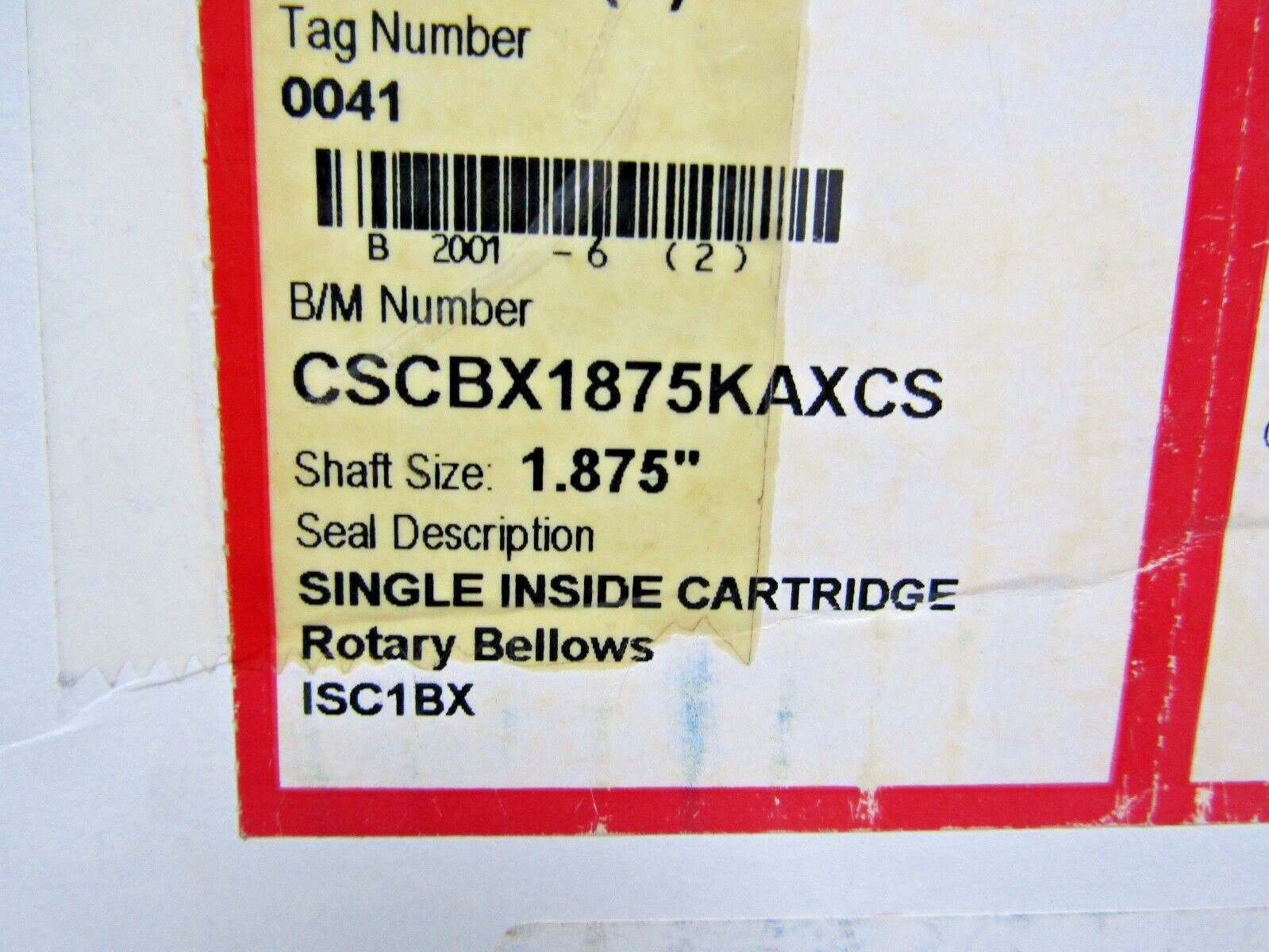 ✌ NEW FLOWSERVE CSCBX1875KAXCS 1875 PUMP CARTRIDGE SEAL 1.875in